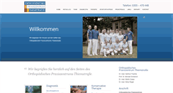 Desktop Screenshot of ortho-thiem.de